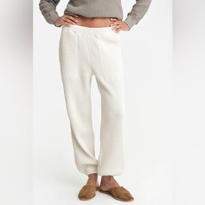 MATE the Label Organic Waffle Sweatpant - Bone Color - Size L - $148 - NWT